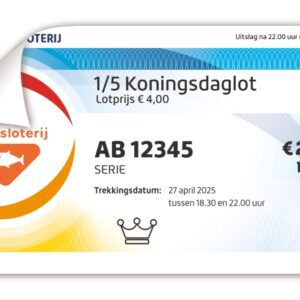 1/5 Koningsdaglot XL 27 april