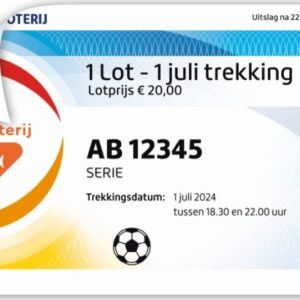Heel lot XL voor de 1 juli-trekking
