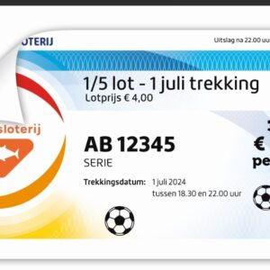 1/5 lot XL voor de 1 Juli-Trekking