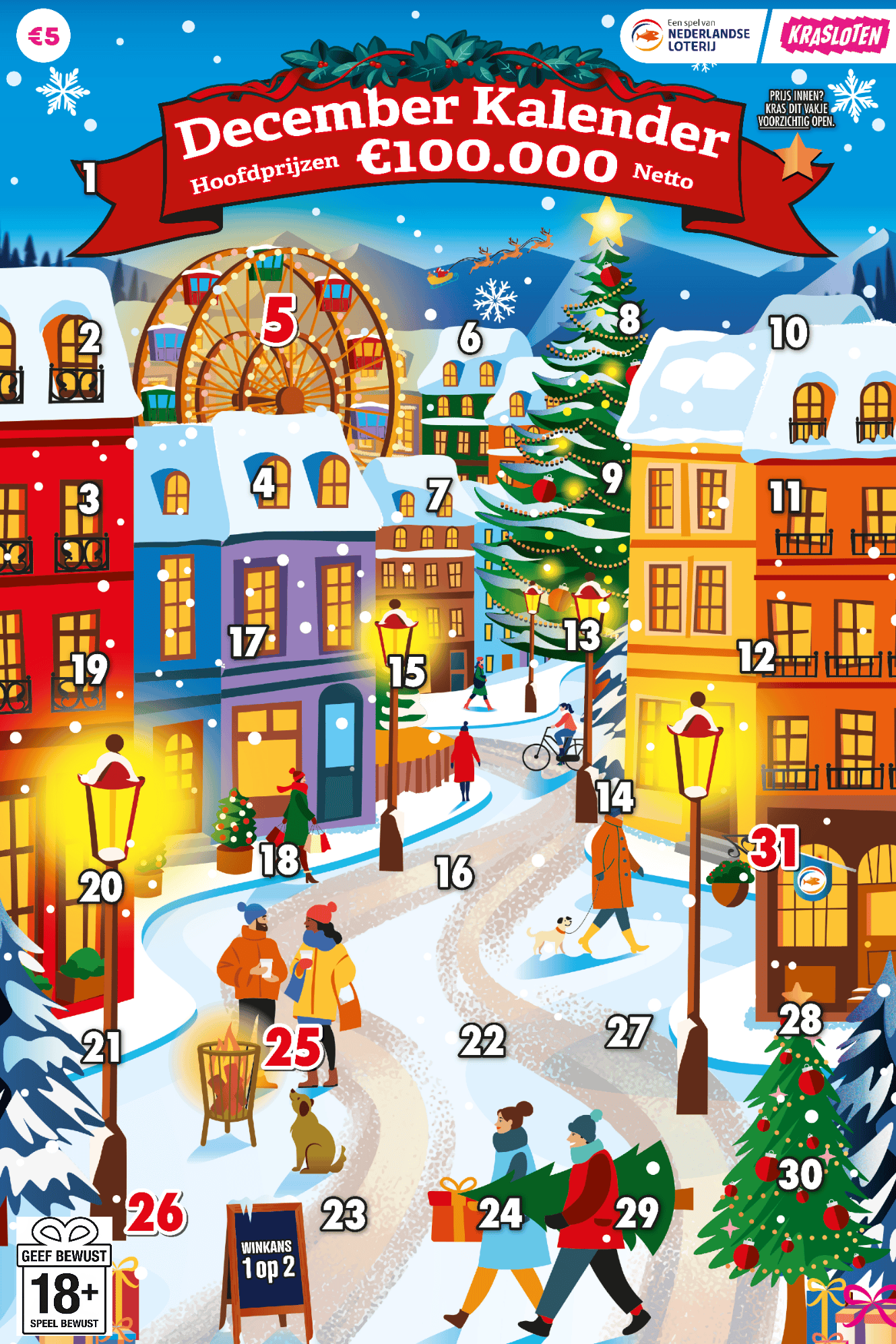 Decemberkalender €5,=