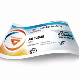 Heel lot XL voor de 1 Oktobertrekking
